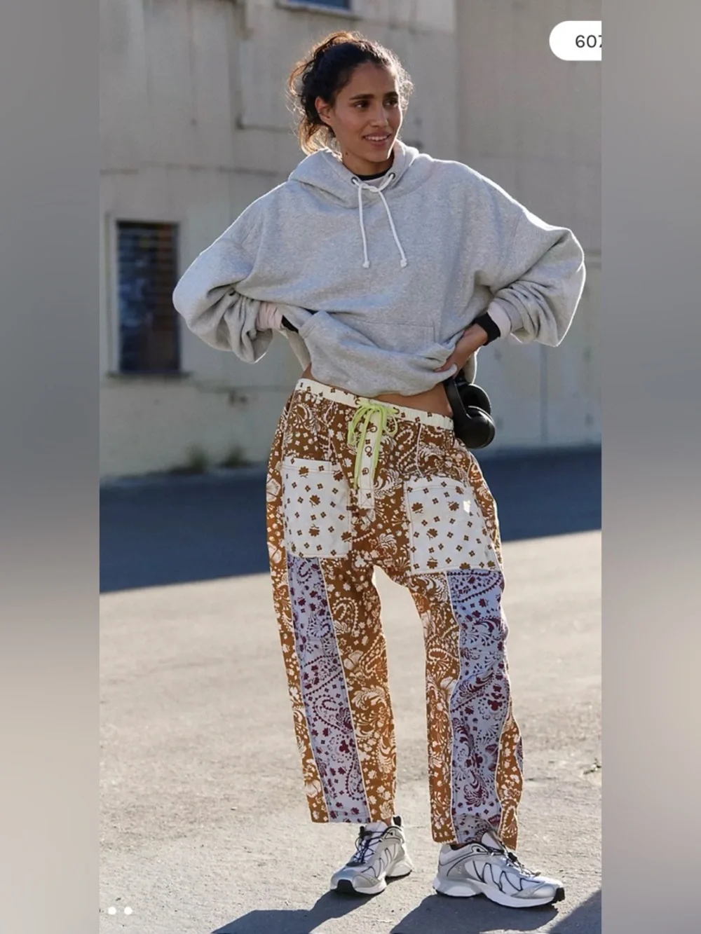 Free People Well Played Printed Pants - Picture 1 of 10